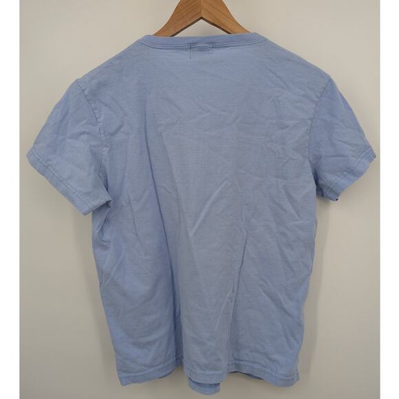 Fundy Textile Vermont Embroidered Floral XL T-Shirt Light Blue 100% Cotton - Picture 3 of 5